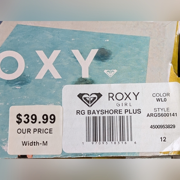 ROXY, Kids' Bayshore Plus LX Slip On Sneaker, Lavender Multi, Size 12 - Picture 9 of 9